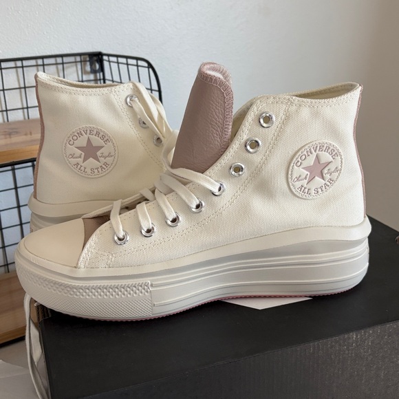 Converse Shoes - Converse Women's Platform Sneakers - Cream